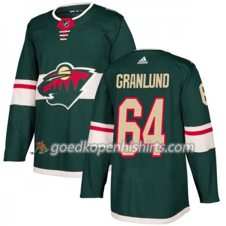 Minnesota Wild Mikael Granlund 64 Adidas 2017-2018 Groen Authentic Shirt - Mannen